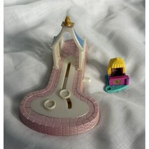 VTG 90s Lot Of 2 Cinderella Polly Pocket REPLACEMENT PARTS - Aisle + Carousel